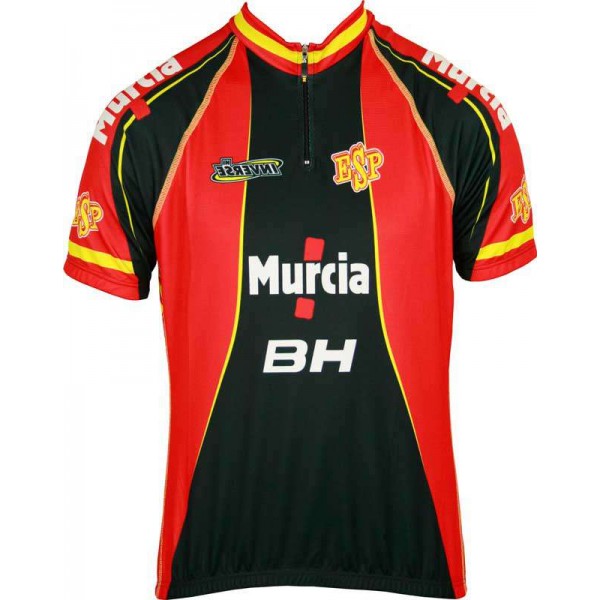 ESPAÑA 2012 Radsport-Profi-Team-Kurzarmtrikot mit kurzem Reißverschluss