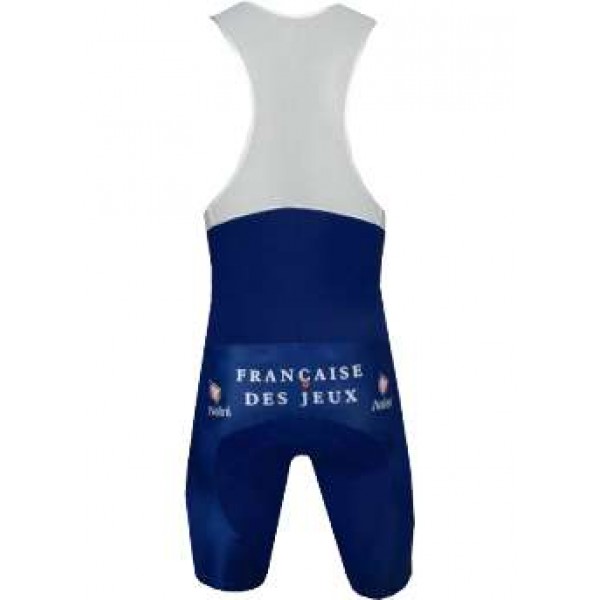 Francaise des Jeux (FdJ) 2005 Radsport-Profi-Team-Radsport-Trägerhose blau Francaise des Jeux (FdJ) 2005 Radsport-Profi-Team-Radsport-Trägerhose blau