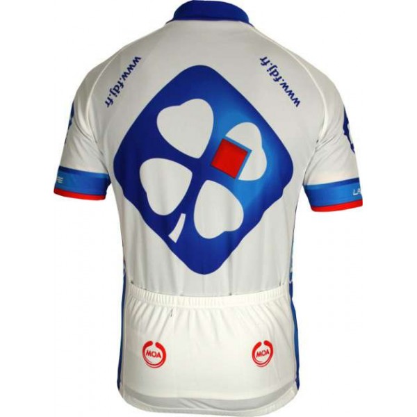 FRANCAISE DES JEUX (FDJ) 2011 Radsport-Profi-Team-Kurzarmtrikot mit kurzem Reißverschluss