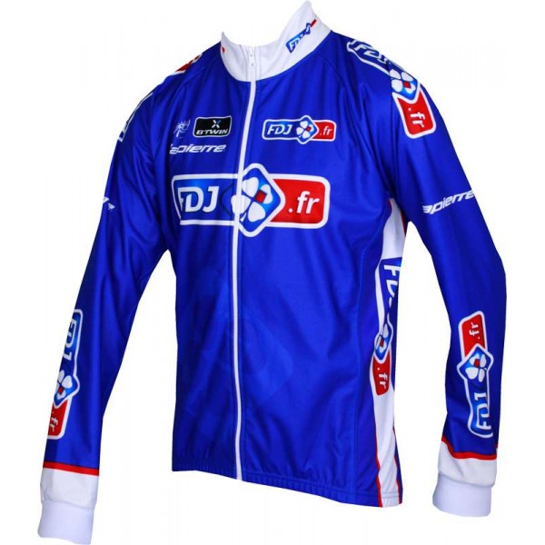 FRANCAISE DES JEUX (FDJ) 2013 Fahrrad Winterjacke-B'TWIN Radsport-Profi-Team
