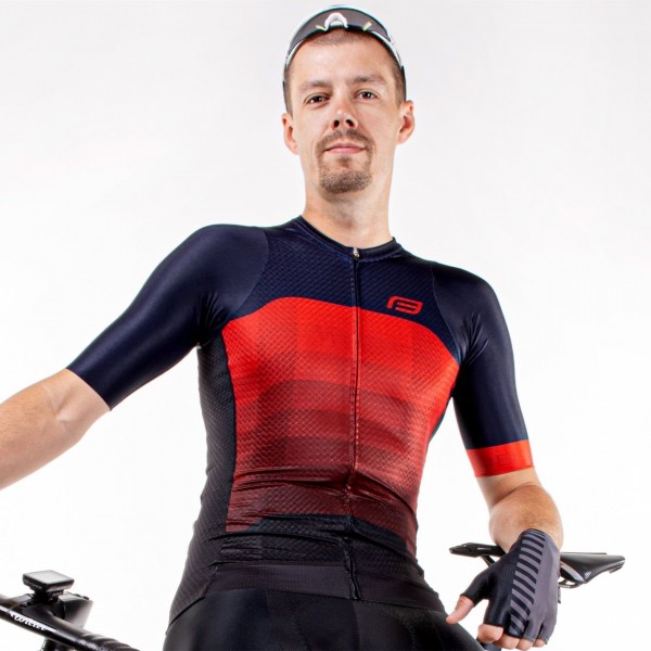 ASCENT Aero Radtrikot kurzarm blau/rot ASCENT Aero Radtrikot kurzarm blau/rot