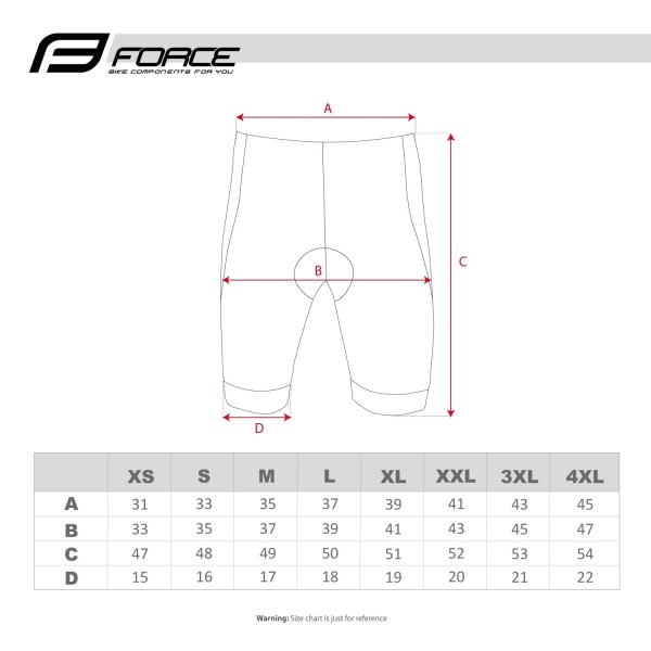 B30 Radhose kurz schwarz/grau