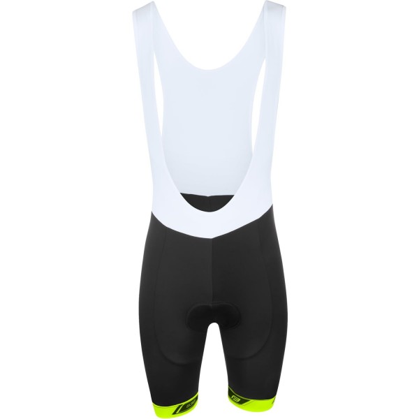 B38 Trägerhose kurz schwarz/neongelb