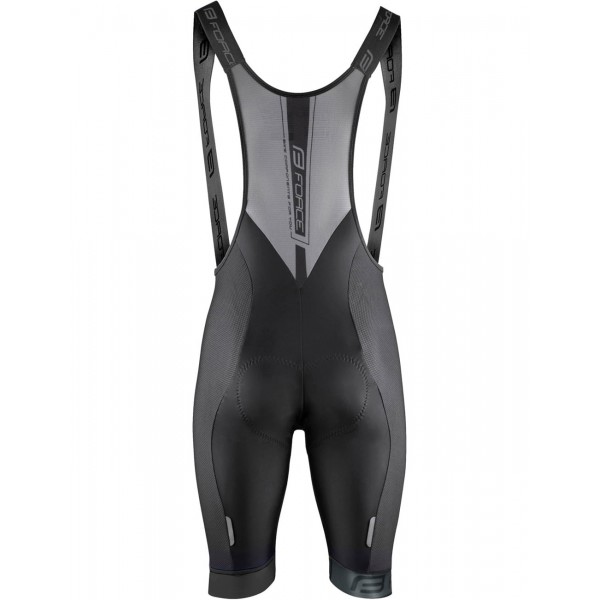 TEAM PRO Radsport-Set (Radtrikot langer RV+Trägerhose) schwarz