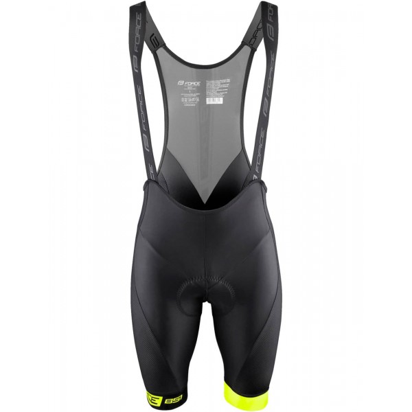 ASCENT Radsport-Set (Radtrikot langer RV+Trägerhose) grün/gelb/schwarz