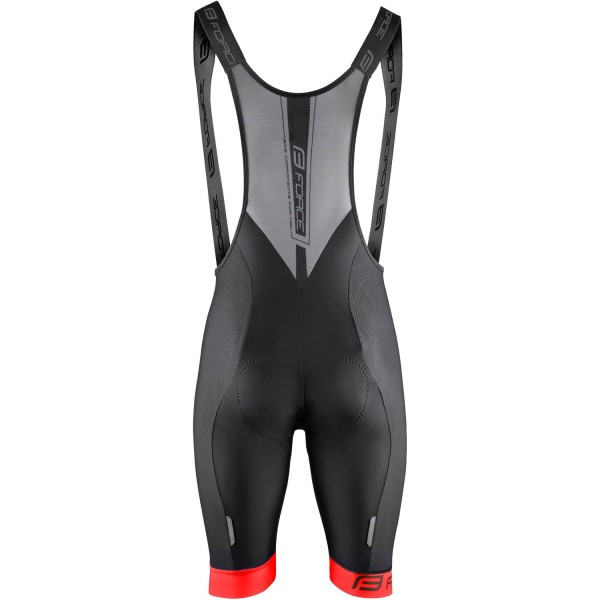 B51 Trägerhose kurz schwarz/rot