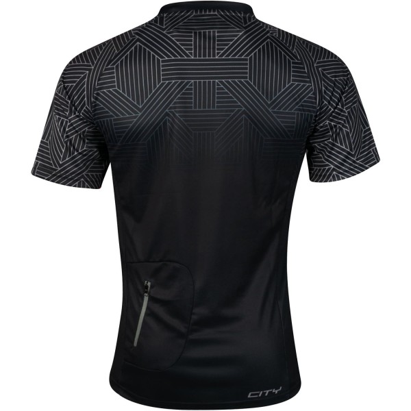 CITY Radtrikot kurzarm schwarz
