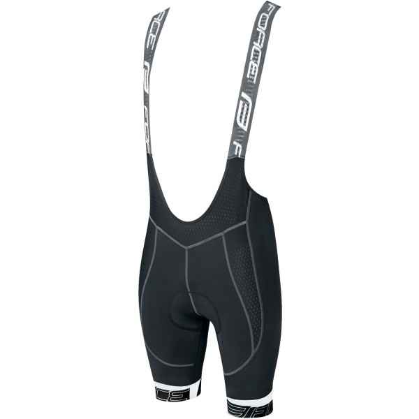 FAME Trägerhose kurz schwarz/weiß