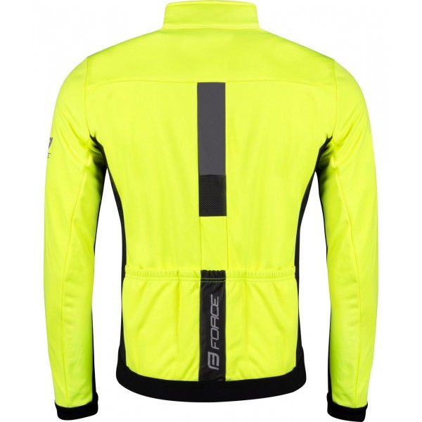 FROST Softshell Fahrradjacke neongelb