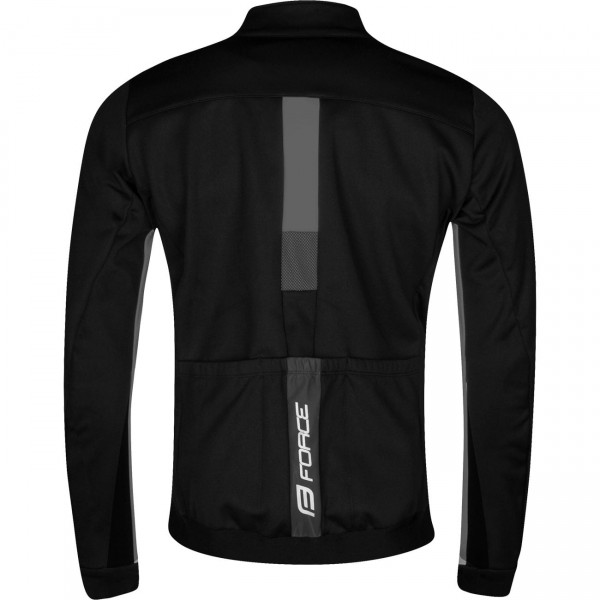 FROST Softshell Fahrradjacke schwarz/grau
