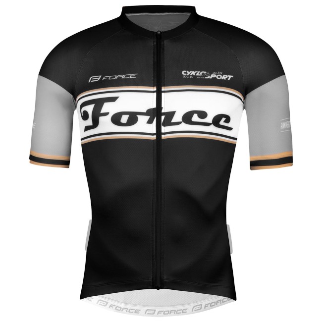 RETRO Radtrikot kurzarm schwarz RETRO Radtrikot kurzarm schwarz