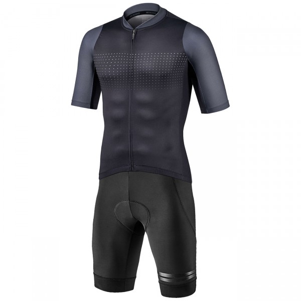 PODIUM Radtrikot kurzarm schwarz