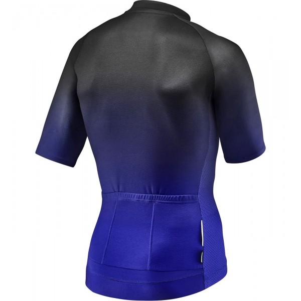 RACE DAY Radtrikot kurzarm schwarz/blau