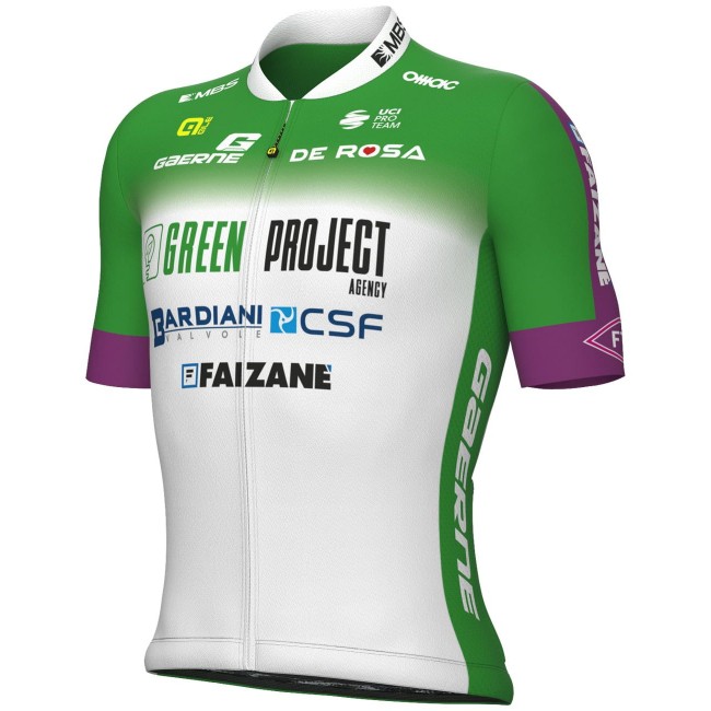 Green Project-Bardiani Csf-Faizane' 2023 Radtrikot kurzarm (langer RV)-ALE Radsport-Profi-Team Green Project-Bardiani Csf-Faizane' 2023 Radtrikot kurzarm (langer RV)-ALE Radsport-Profi-Team