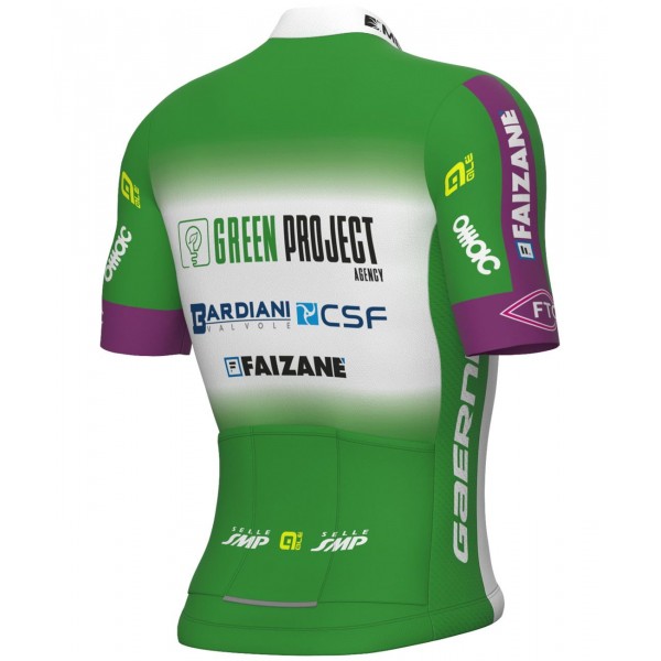 Green Project-Bardiani Csf-Faizane' 2023 Radtrikot kurzarm (langer RV)-ALE Radsport-Profi-Team Green Project-Bardiani Csf-Faizane' 2023 Radtrikot kurzarm (langer RV)-ALE Radsport-Profi-Team