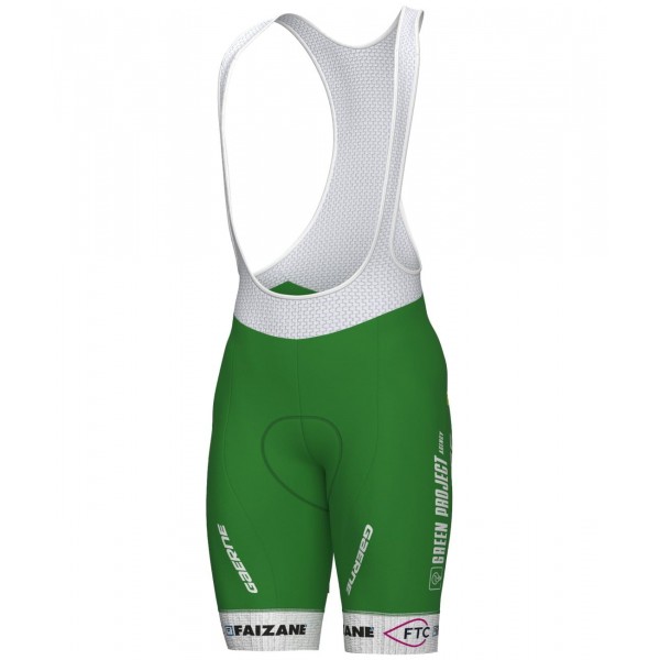 Green Project-Bardiani Csf-Faizane' 2023 Set (Radtrikot langer RV+Trägerhose)-ALE Radsport-Profi-Team