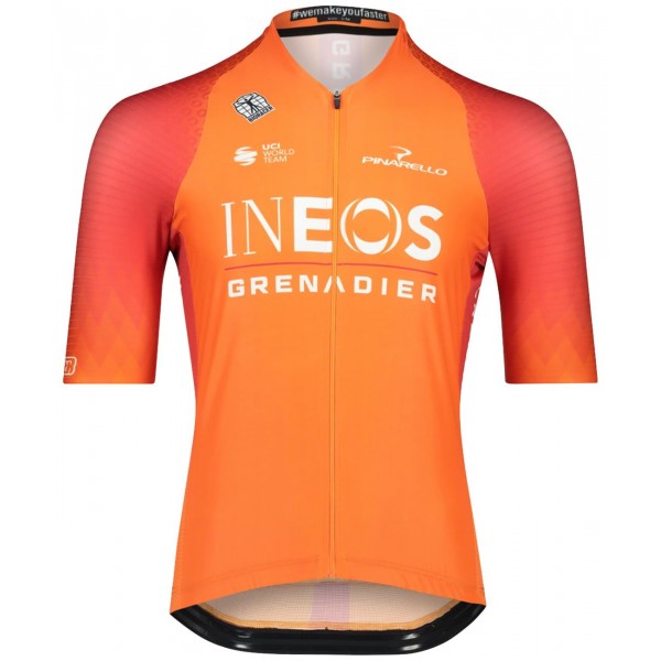 INEOS GRENADIERS 2022 training edition ICON Radtrikot kurzarm (langer RV)-Radsport-Profi-Team