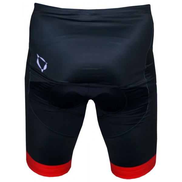 Übergröße DYNAMITE Radhose kurz schwarz/rot