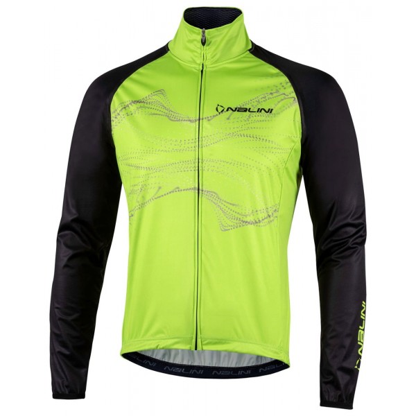 Eco Wind Jacket Fahrrad Windjacke hellgrün/schwarz