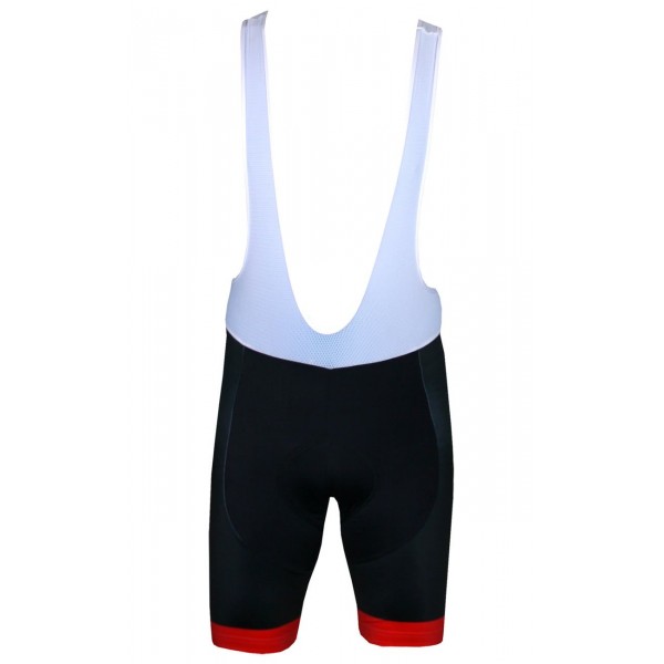 Übergröße FIREBALL Trägerhose kurz schwarz/rot