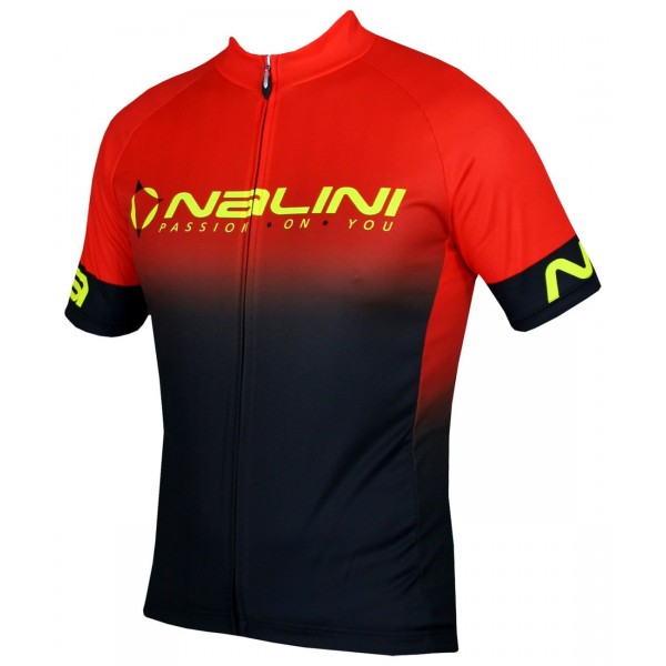 Horizon Jersey Radtrikot kurzarm schwarz/orangerot