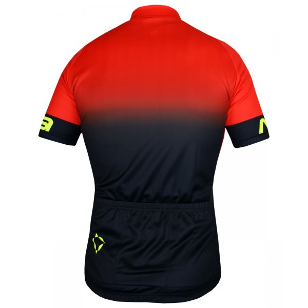 Horizon Jersey Radtrikot kurzarm schwarz/orangerot