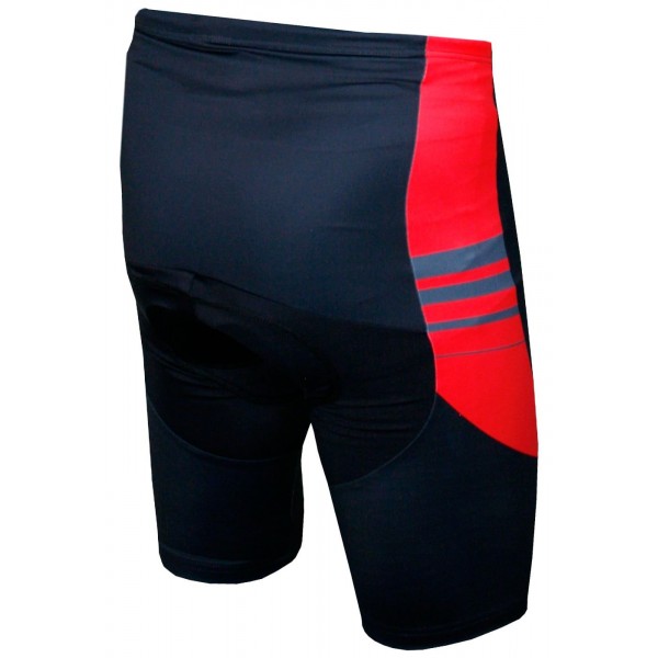 Radsport-Set (Radtrikot THUNDER+Radhose ohne Träger LIGHTNING) rot/schwarz