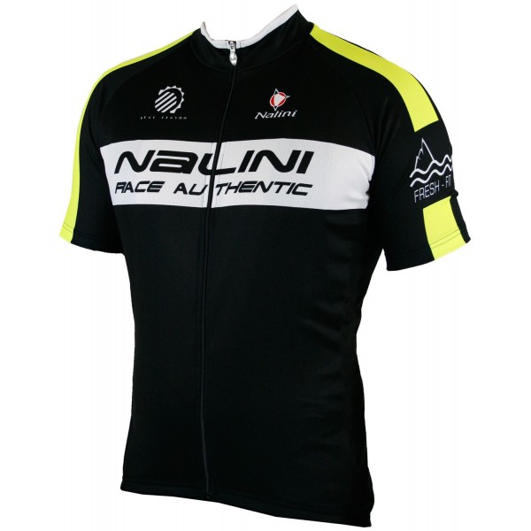 LUCSTER Radtrikot kurzarm schwarz/neongelb