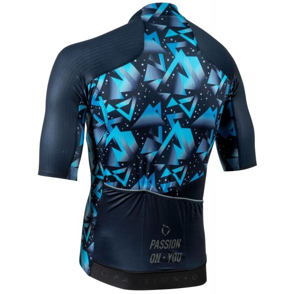 MEXICO1968 Radtrikot kurzarm blau