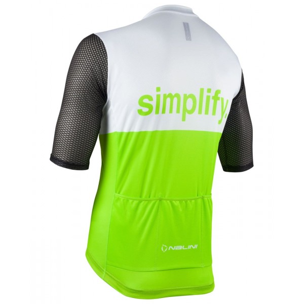 New Classica Radtrikot kurzarm grün/weiß