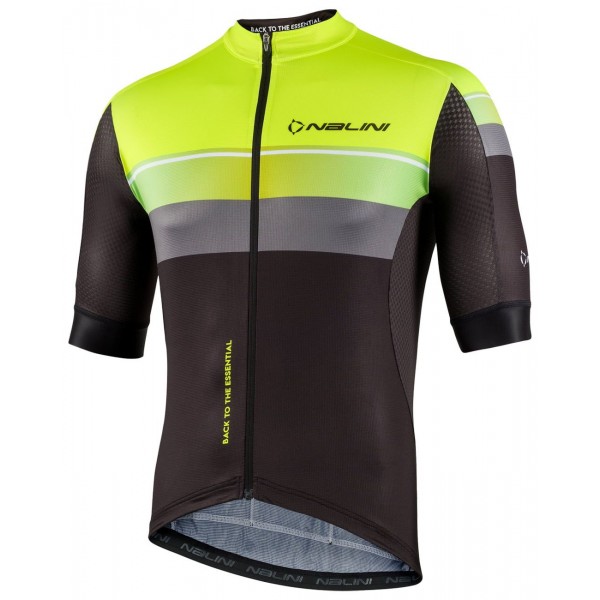 New Speed Radtrikot kurzarm schwarz/neongelb
