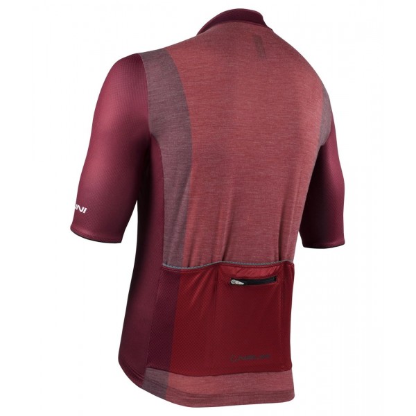 New Wool Radtrikot kurzarm rot