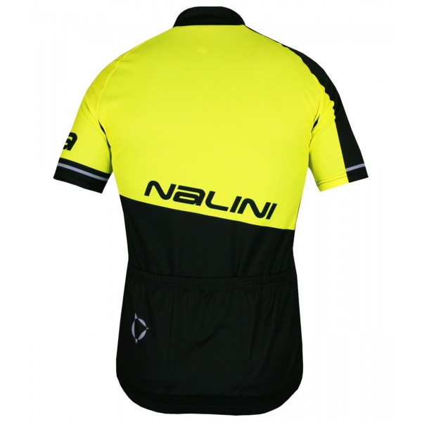 Übergröße Pace Jersey Radtrikot kurzarm neongelb/schwarz