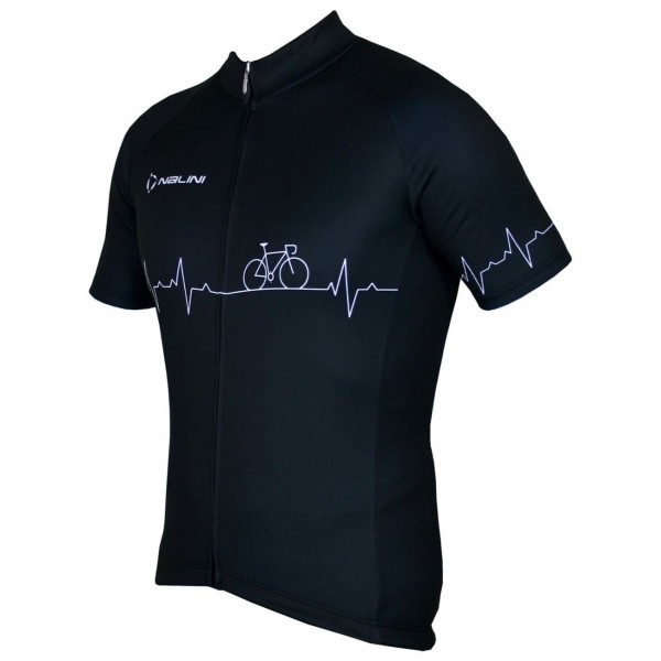 Radsport-Set (Radtrikot Pulse Jersey+Trägerhose Fireball) schwarz