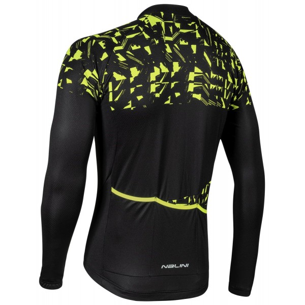 PYONGCHANG 2018 Radtrikot langarm schwarz/gelb (E20-4000)