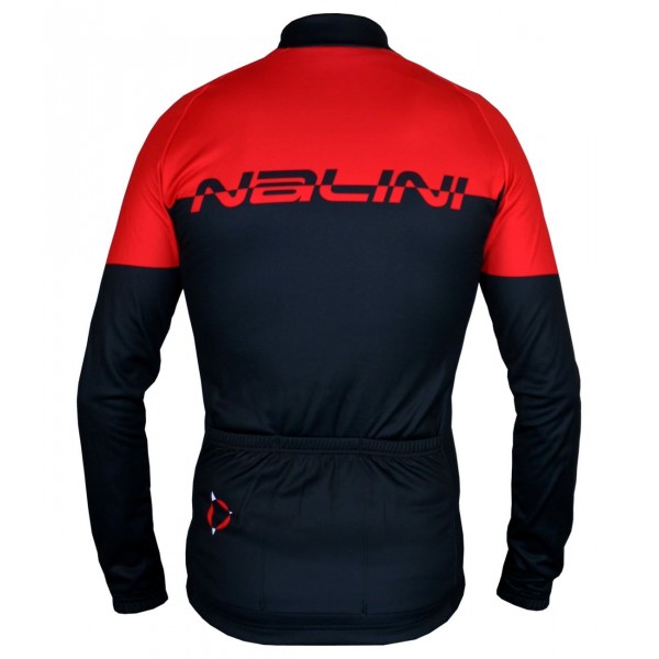 Übergröße REVENGE Radtrikot langarm schwarz/rot