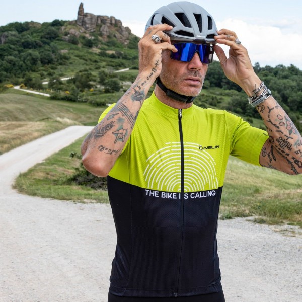 San Diego Jersey Radtrikot kurzarm grün-gelb/schwarz