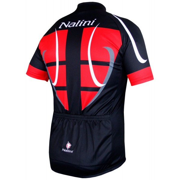 STEEL JERSEY Radtrikot kurzarm schwarz/rot