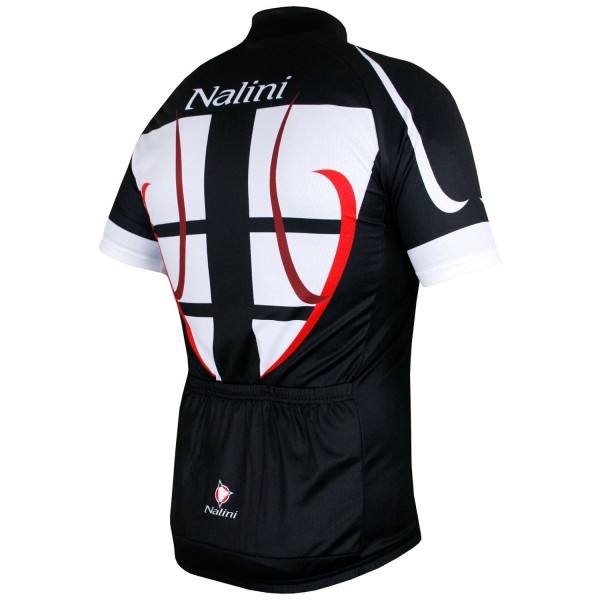 Übergröße STEEL JERSEY Radtrikot kurzarm schwarz/weiß