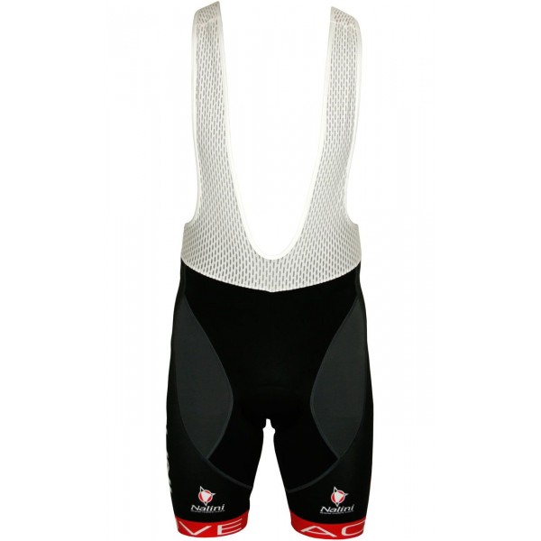 Übergröße ZUBENE1 Trägerhose kurz schwarz/rot