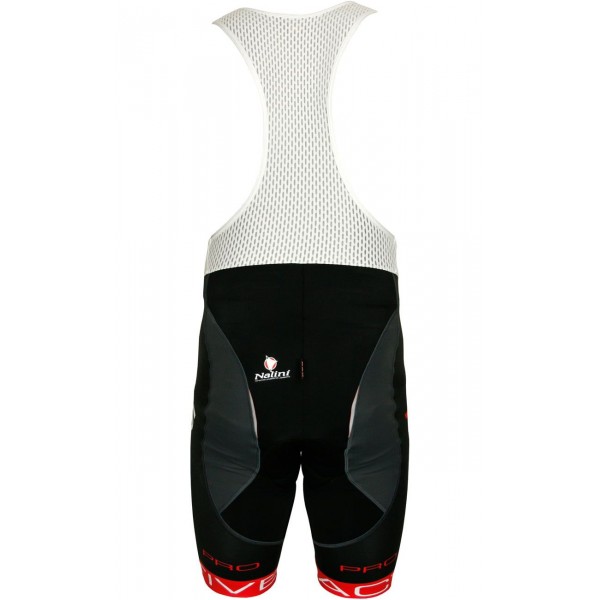 Übergröße ZUBENE1 Trägerhose kurz schwarz/rot