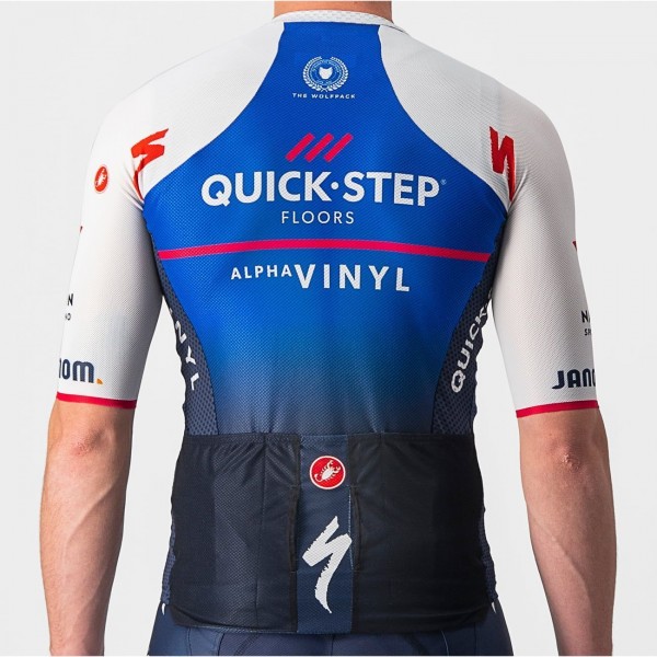 Quick Step-Alpha Vinyl 2022 CLIMBER'S 3.1 Radtrikot kurzarm (langer RV)-Radsport-Profi-Team