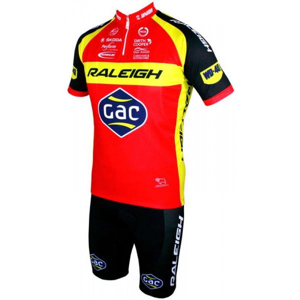 RALEIGH-GAC 2015 Kurzarmtrikot (kurzer Reißverschluss) Radsport-Profi-Team