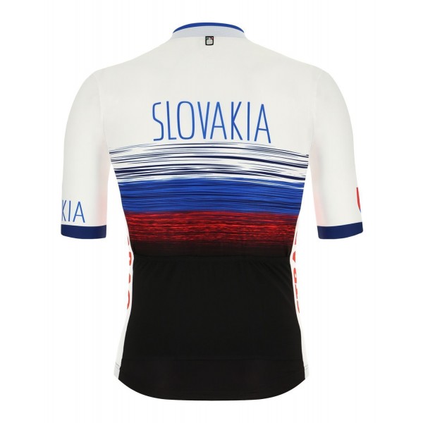 SLOWAKEI 2019 Kurzarmtrikot (langer Reißverschluss)-Radsport-National-Team SLOWAKEI 2019 Kurzarmtrikot (langer Reißverschluss)-Radsport-National-Team