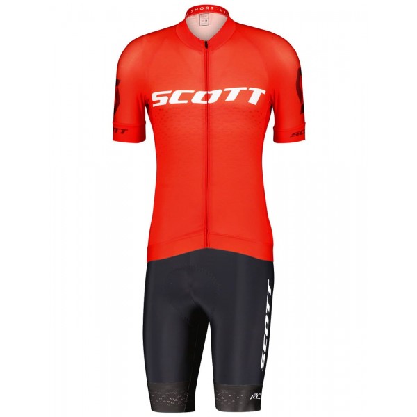 RC PRO Radsport-Set (Kurzarmtrikot+Trägerhose) rot/schwarz