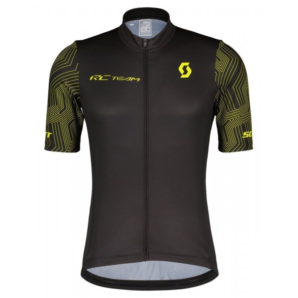 RC TEAM 10 Radtrikot kurzarm schwarz/gelb