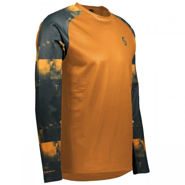 TRAIL STORM MTB Trikot langarm orange/grün