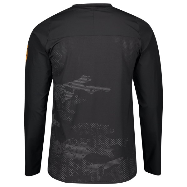 TRAIL TUNED Radtrikot MTB/Freeride langarm schwarz