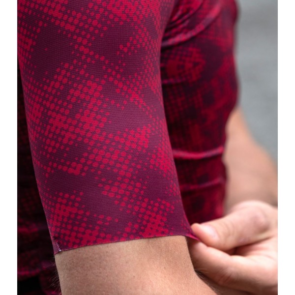 ESCAPE SUPERGIARA Radtrikot kurzarm weinrot