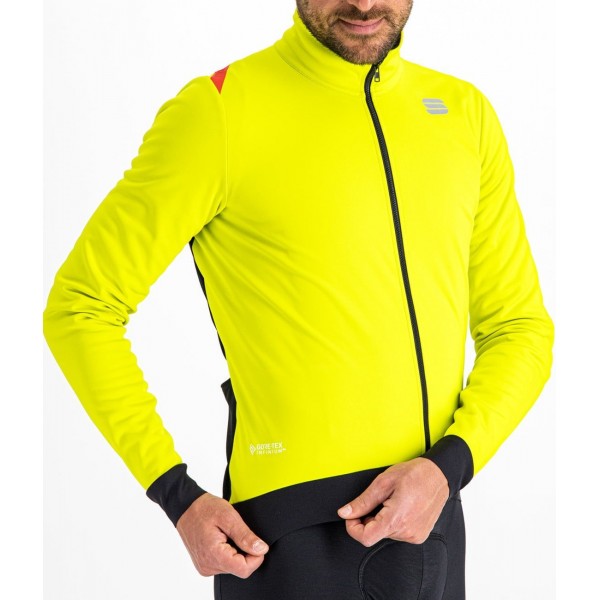 Fiandre Pro Medium Fahrrad Winterjacke gelb/schwarz